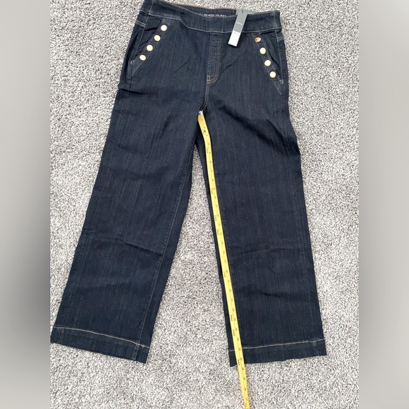 Chico’s Pull-On Wide Leg Jean In Dark Denim Wash NEW Size 1.5 (10 Medium) - Picture 7 of 9